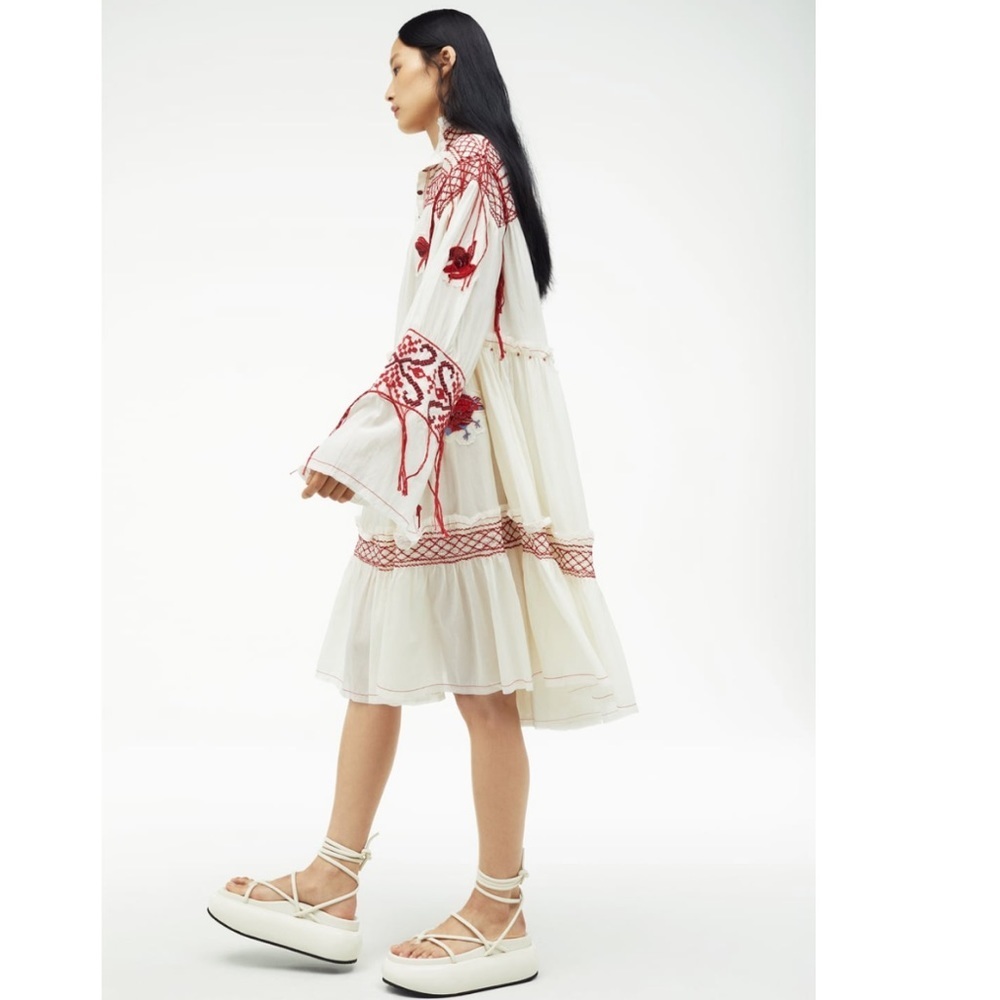 NEW LIMITED EDITION EMBROIDERED ZARA ATELIER DRESS - Picture 7 of 15